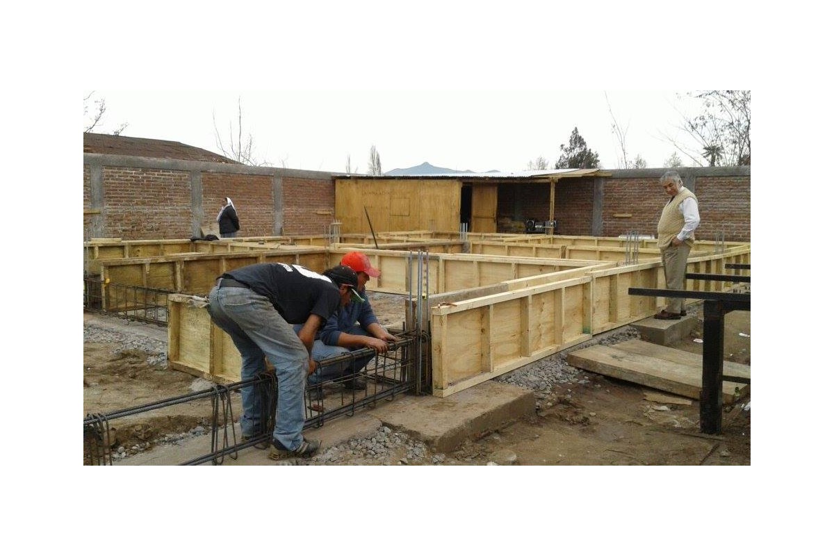 Rancagua (Cile) - Lavori per la costruzione della Casa di Marianna
