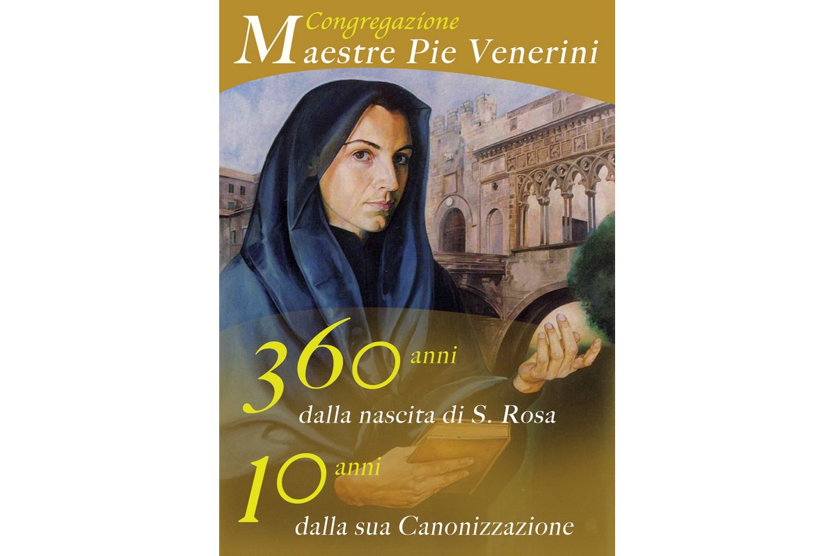 Locandina per i 360 anni della nascita di S. Rosa e i 10 anni della canonizzazione