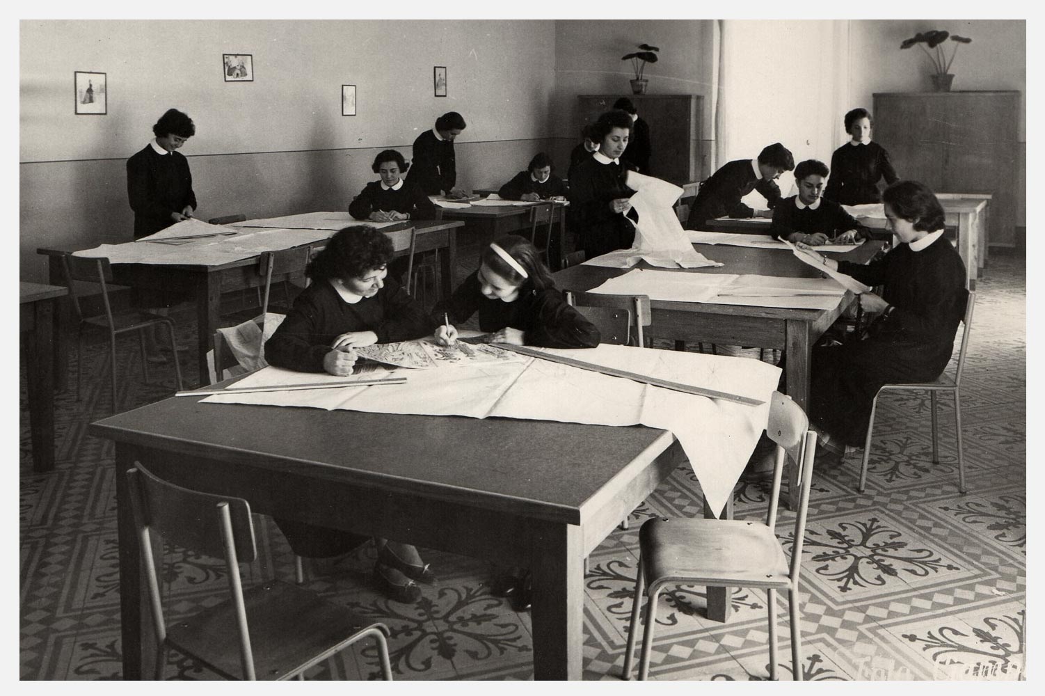 Livorno - Paradisino, 1956   Laboratorio di taglio
